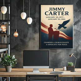 Jimmy Carter Human Rights Champion Poster Wall Art PosterGoat