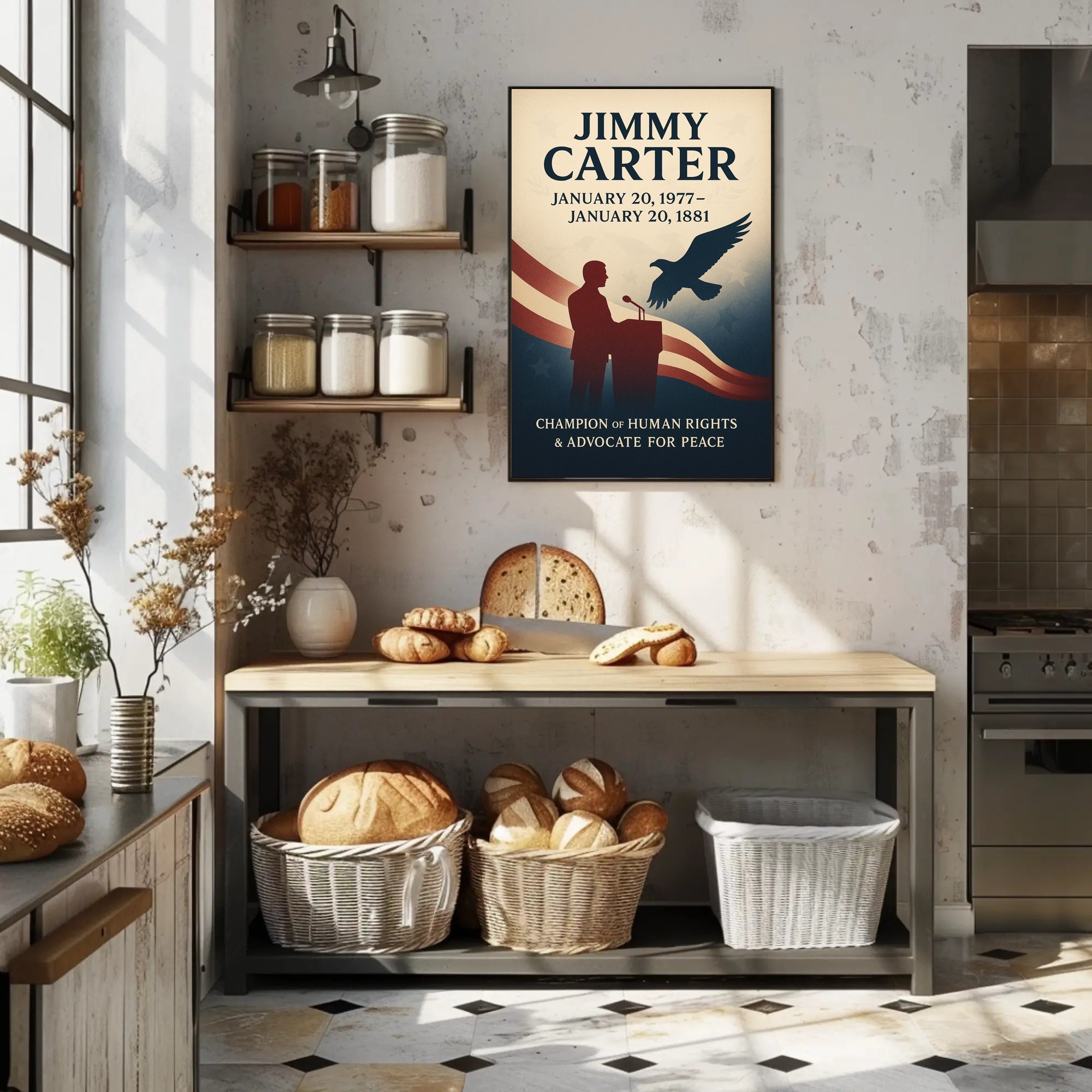 Jimmy Carter Human Rights Champion Poster Wall Art PosterGoat