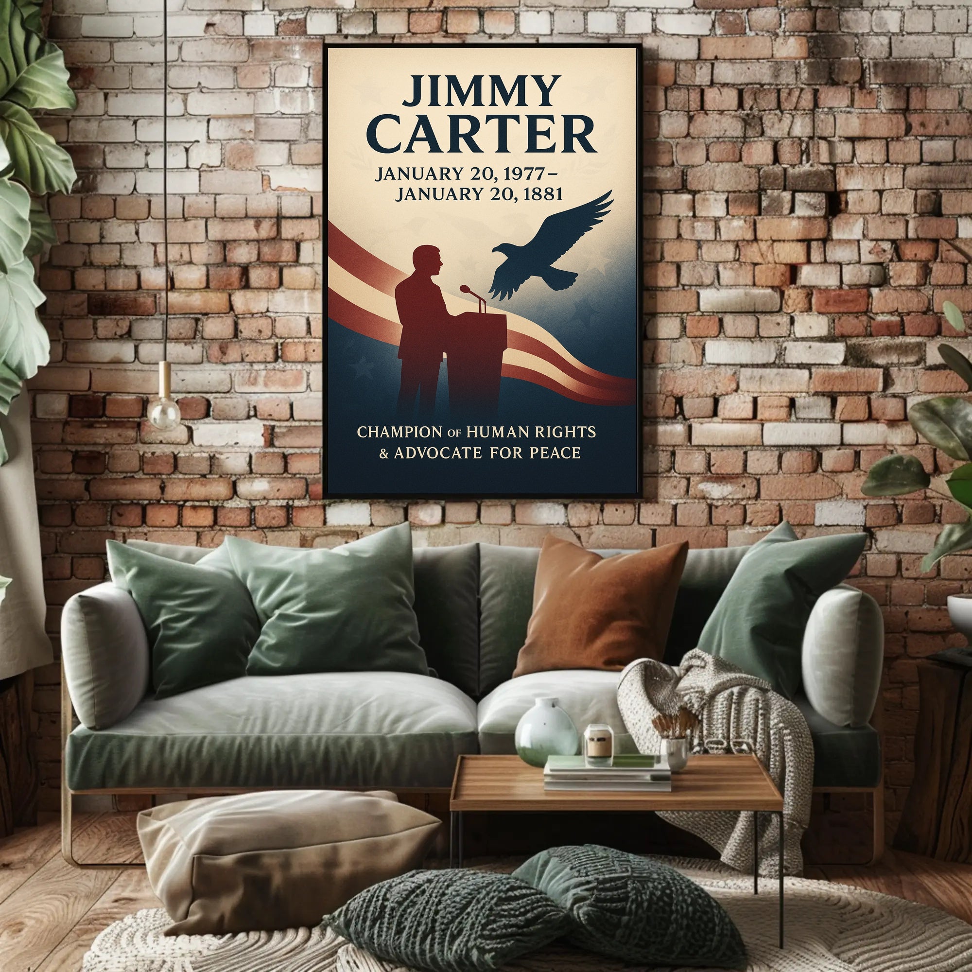 Jimmy Carter Human Rights Champion Poster Wall Art PosterGoat