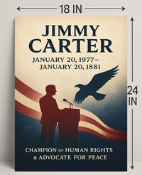 Jimmy Carter Human Rights Champion Poster Wall Art PosterGoat