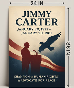 Jimmy Carter Human Rights Champion Poster Wall Art PosterGoat