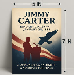 Jimmy Carter Human Rights Champion Poster Wall Art PosterGoat
