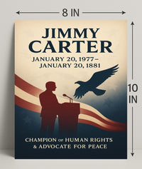 Jimmy Carter Human Rights Champion Poster Wall Art PosterGoat