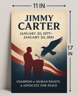 Jimmy Carter Human Rights Champion Poster Wall Art PosterGoat