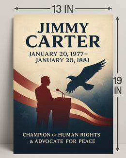 Jimmy Carter Human Rights Champion Poster Wall Art PosterGoat