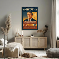 Jimmy Carter Human Rights Diplomacy Wall Art Print PosterGoat