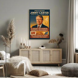 Jimmy Carter Human Rights Diplomacy Wall Art Print PosterGoat