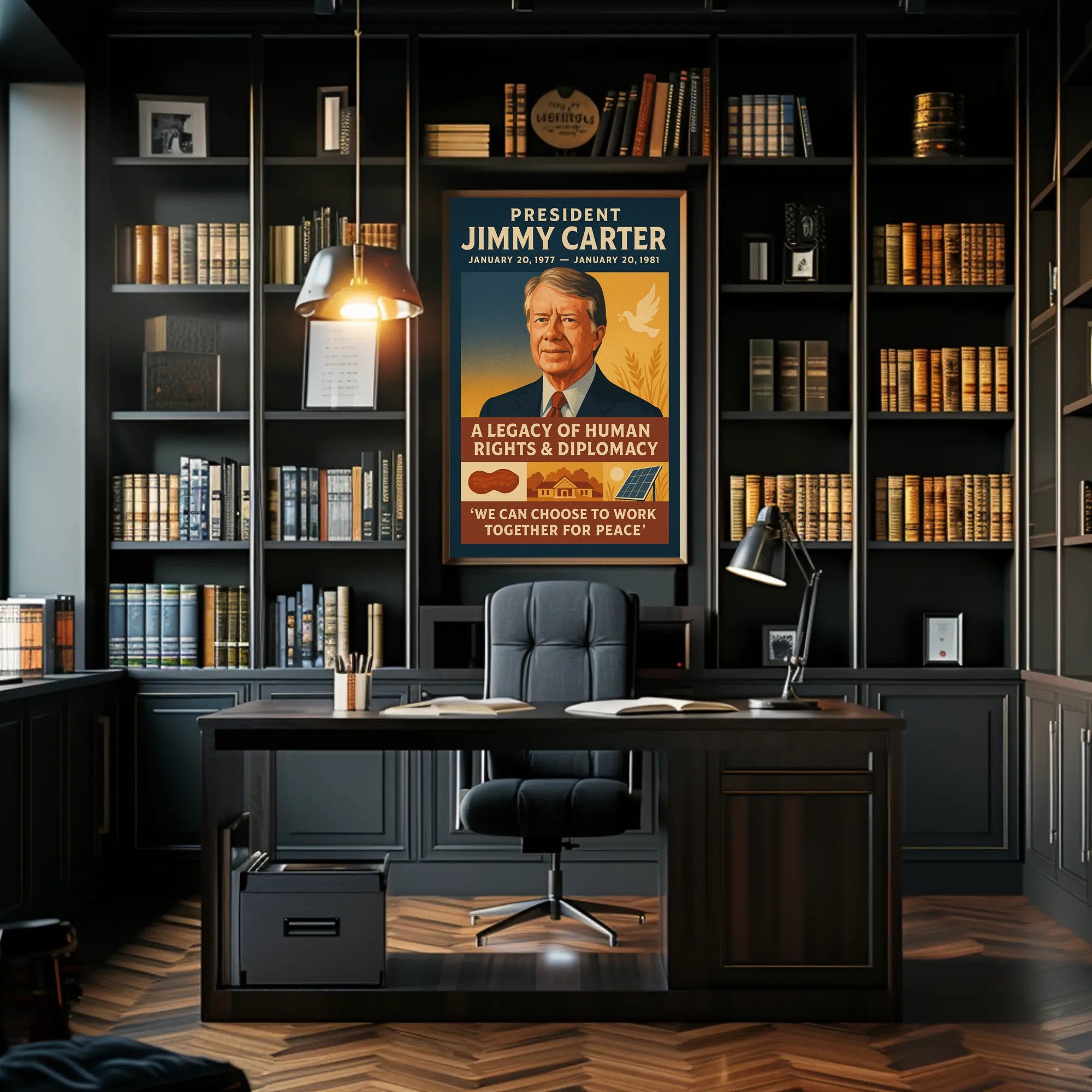 Jimmy Carter Human Rights Diplomacy Wall Art Print PosterGoat