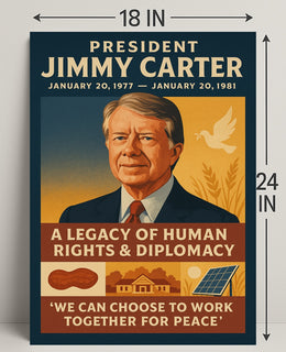 Jimmy Carter Human Rights Diplomacy Wall Art Print PosterGoat