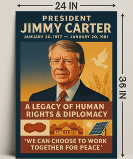 Jimmy Carter Human Rights Diplomacy Wall Art Print PosterGoat