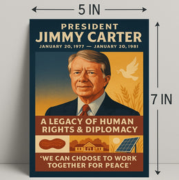 Jimmy Carter Human Rights Diplomacy Wall Art Print PosterGoat