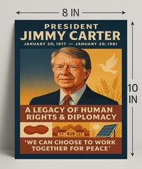 Jimmy Carter Human Rights Diplomacy Wall Art Print PosterGoat