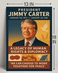Jimmy Carter Human Rights Diplomacy Wall Art Print PosterGoat