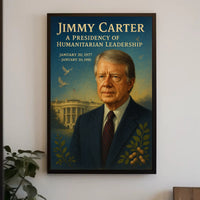 Jimmy Carter Humanitarian Leadership Wall Art Print PosterGoat