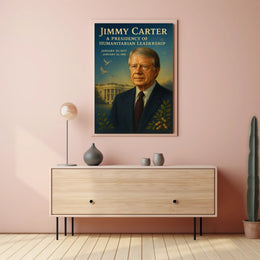 Jimmy Carter Humanitarian Leadership Wall Art Print PosterGoat