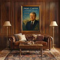 Jimmy Carter Humanitarian Leadership Wall Art Print PosterGoat