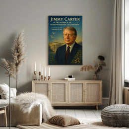 Jimmy Carter Humanitarian Leadership Wall Art Print PosterGoat