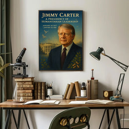 Jimmy Carter Humanitarian Leadership Wall Art Print PosterGoat