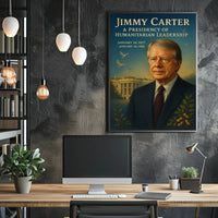 Jimmy Carter Humanitarian Leadership Wall Art Print PosterGoat