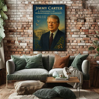 Jimmy Carter Humanitarian Leadership Wall Art Print PosterGoat