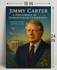 Jimmy Carter Humanitarian Leadership Wall Art Print PosterGoat