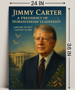 Jimmy Carter Humanitarian Leadership Wall Art Print PosterGoat