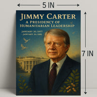 Jimmy Carter Humanitarian Leadership Wall Art Print PosterGoat