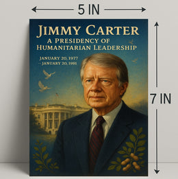 Jimmy Carter Humanitarian Leadership Wall Art Print PosterGoat