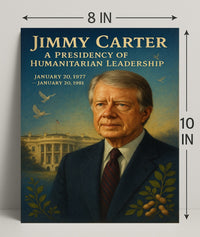 Jimmy Carter Humanitarian Leadership Wall Art Print PosterGoat
