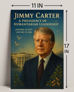 Jimmy Carter Humanitarian Leadership Wall Art Print PosterGoat