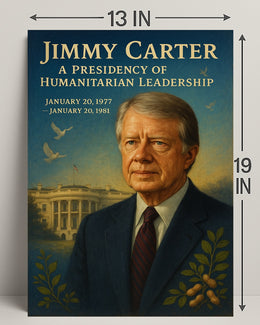 Jimmy Carter Humanitarian Leadership Wall Art Print PosterGoat