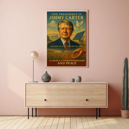 Jimmy Carter Humanitarianism Wall Art Print PosterGoat