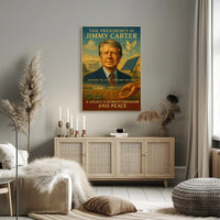 Jimmy Carter Humanitarianism Wall Art Print PosterGoat