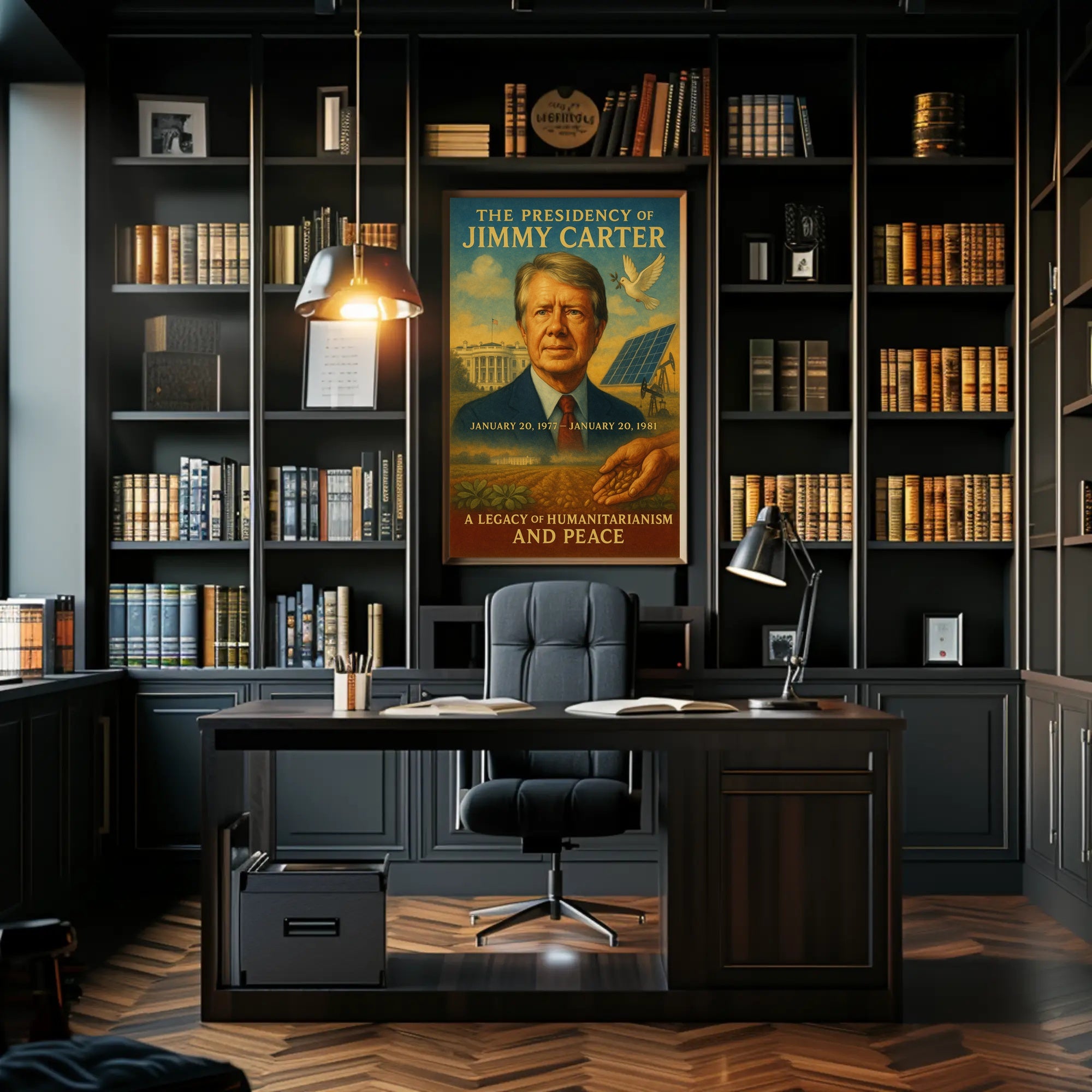 Jimmy Carter Humanitarianism Wall Art Print PosterGoat