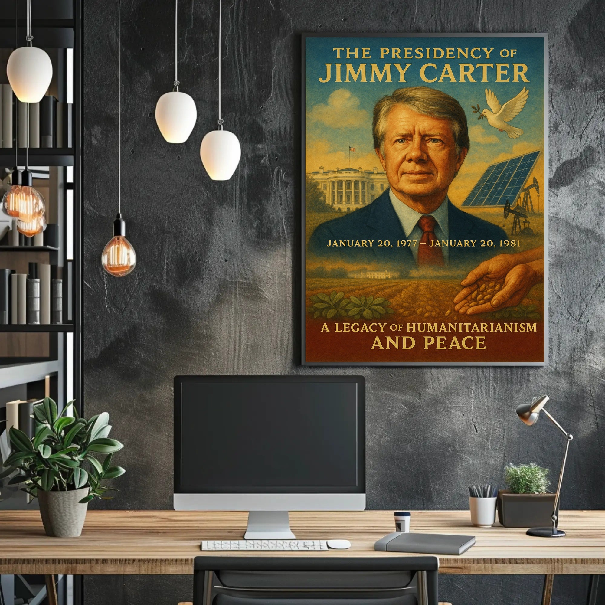 Jimmy Carter Humanitarianism Wall Art Print PosterGoat