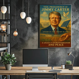 Jimmy Carter Humanitarianism Wall Art Print PosterGoat