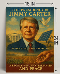 Jimmy Carter Humanitarianism Wall Art Print PosterGoat