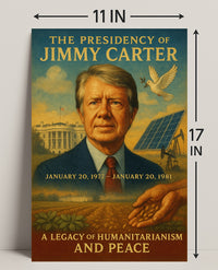 Jimmy Carter Humanitarianism Wall Art Print PosterGoat
