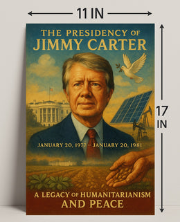 Jimmy Carter Humanitarianism Wall Art Print PosterGoat