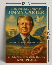 Jimmy Carter Humanitarianism Wall Art Print PosterGoat