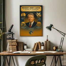 Jimmy Carter Leadership Journey Poster Art Print PosterGoat