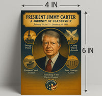 Jimmy Carter Leadership Journey Poster Art Print PosterGoat