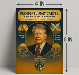 Jimmy Carter Leadership Journey Poster Art Print PosterGoat
