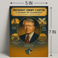 Jimmy Carter Leadership Journey Poster Art Print PosterGoat