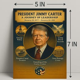 Jimmy Carter Leadership Journey Poster Art Print PosterGoat