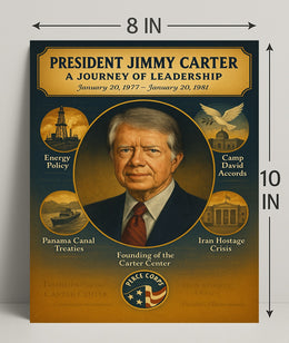 Jimmy Carter Leadership Journey Poster Art Print PosterGoat