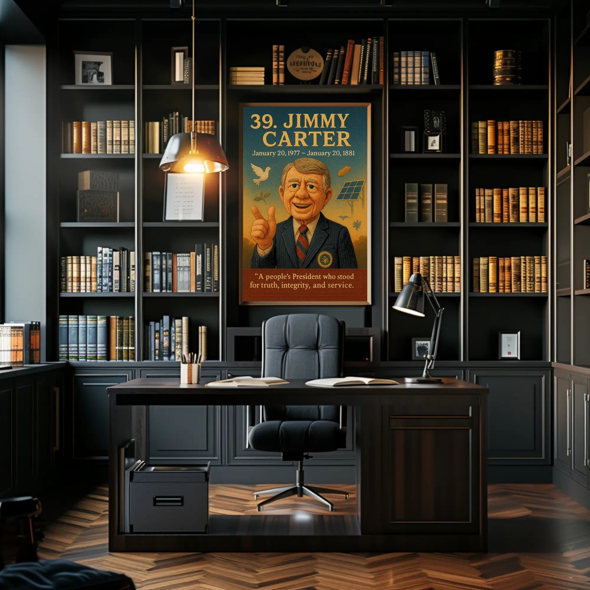 Jimmy Carter Portrait Collection Fine Art Print PosterGoat