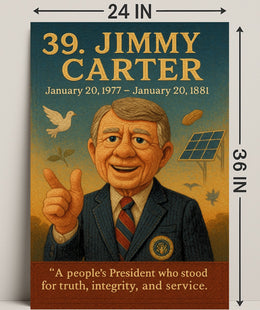 Jimmy Carter Portrait Collection Fine Art Print PosterGoat
