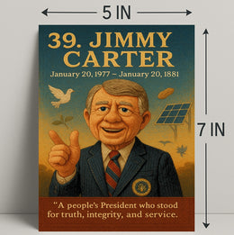 Jimmy Carter Portrait Collection Fine Art Print PosterGoat