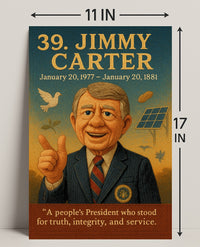 Jimmy Carter Portrait Collection Fine Art Print PosterGoat